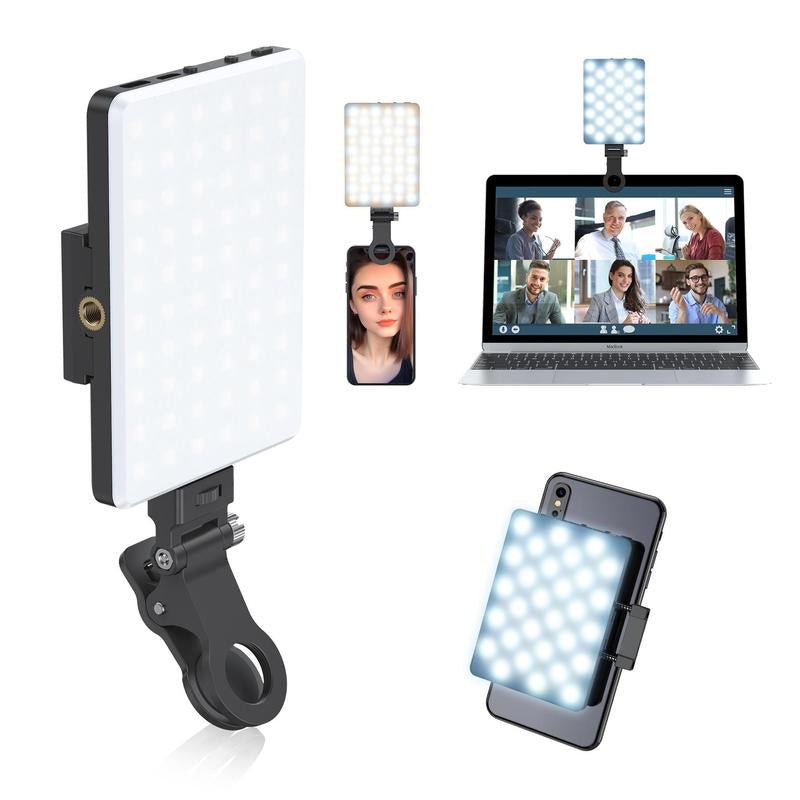Portable Rechargeable LED Clip - On Selfie Light - Top Tech Gadgets