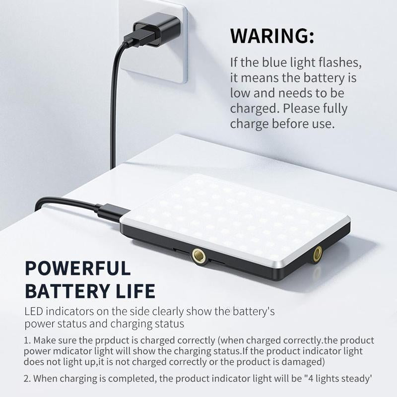 Portable Rechargeable LED Clip - On Selfie Light - Top Tech Gadgets