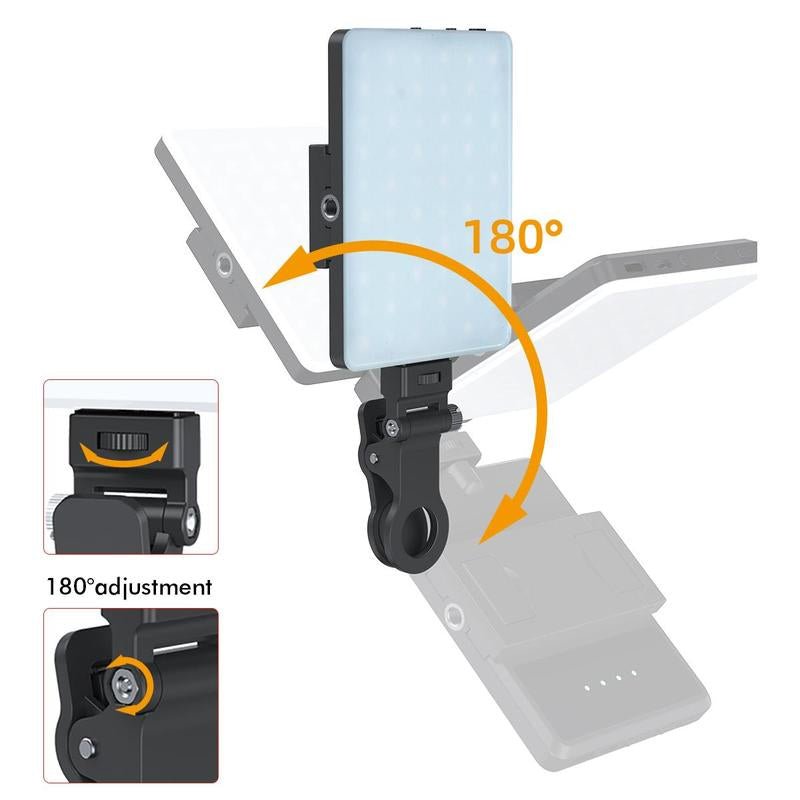 Portable Rechargeable LED Clip - On Selfie Light - Top Tech Gadgets