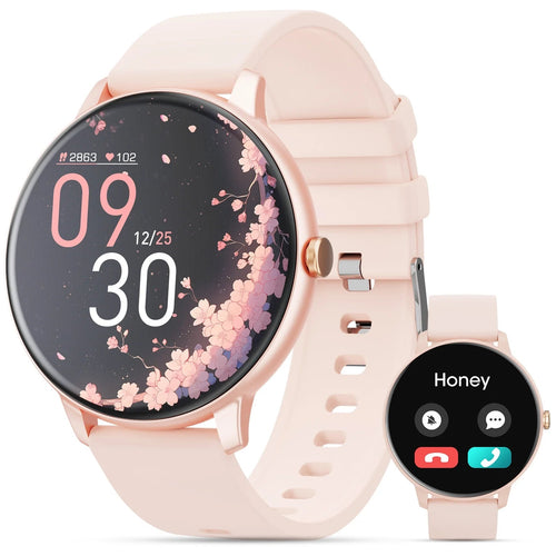Smart Watch (Answer/Dial Call),1.39" Touch Display Fitness Tracker with Sport Modes, Smartwatch with IP68 Waterproof,Step Counter Watch Fits for Android (Pink) - Top Tech Gadgets