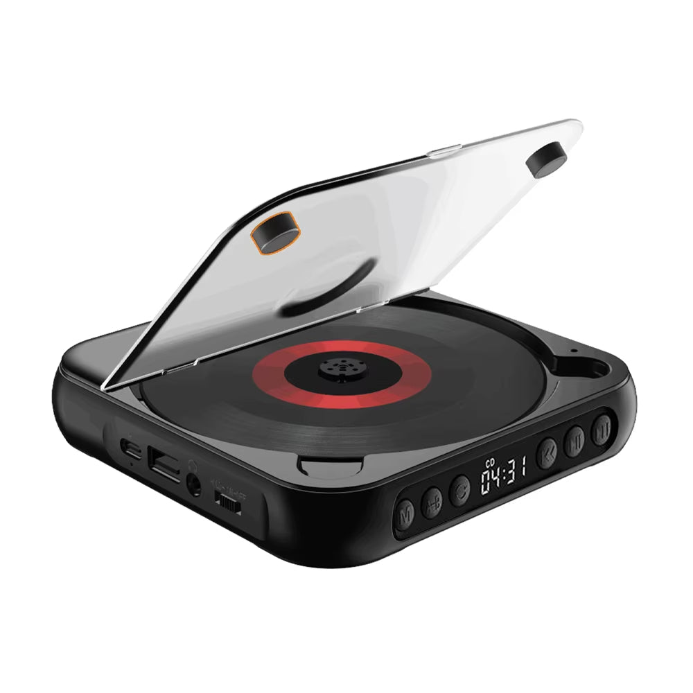 SpinWave™ Portable CD & Bluetooth Music Player – Classic Sound Meets Modern Freedom - Top Tech Gadgets